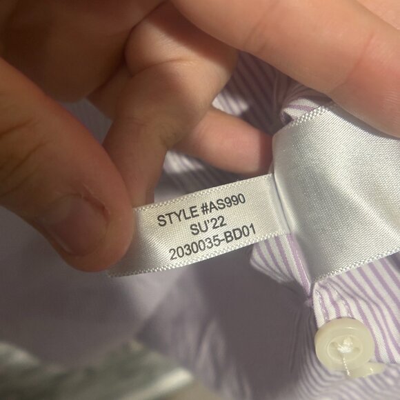 EUC J. Crew Men's  Button Down Long Sleeve Shirt Striped Size Medium - Picture 13 of 15